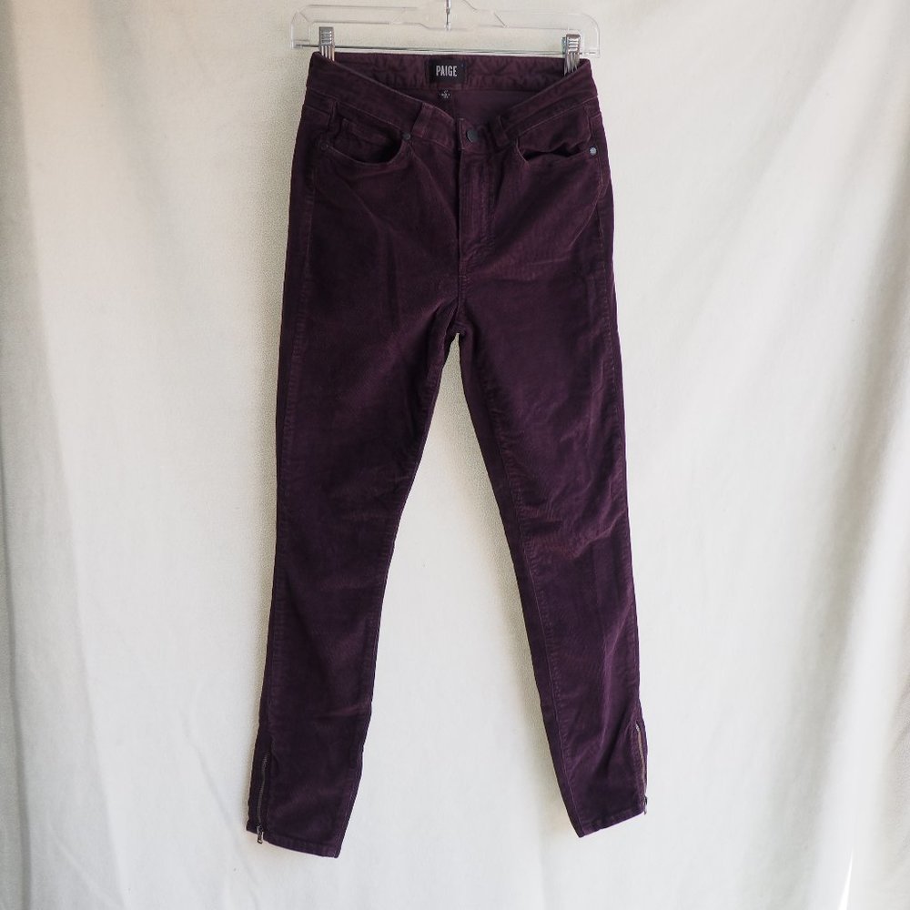 PAIGE Corduroy Pants- Dark Violet